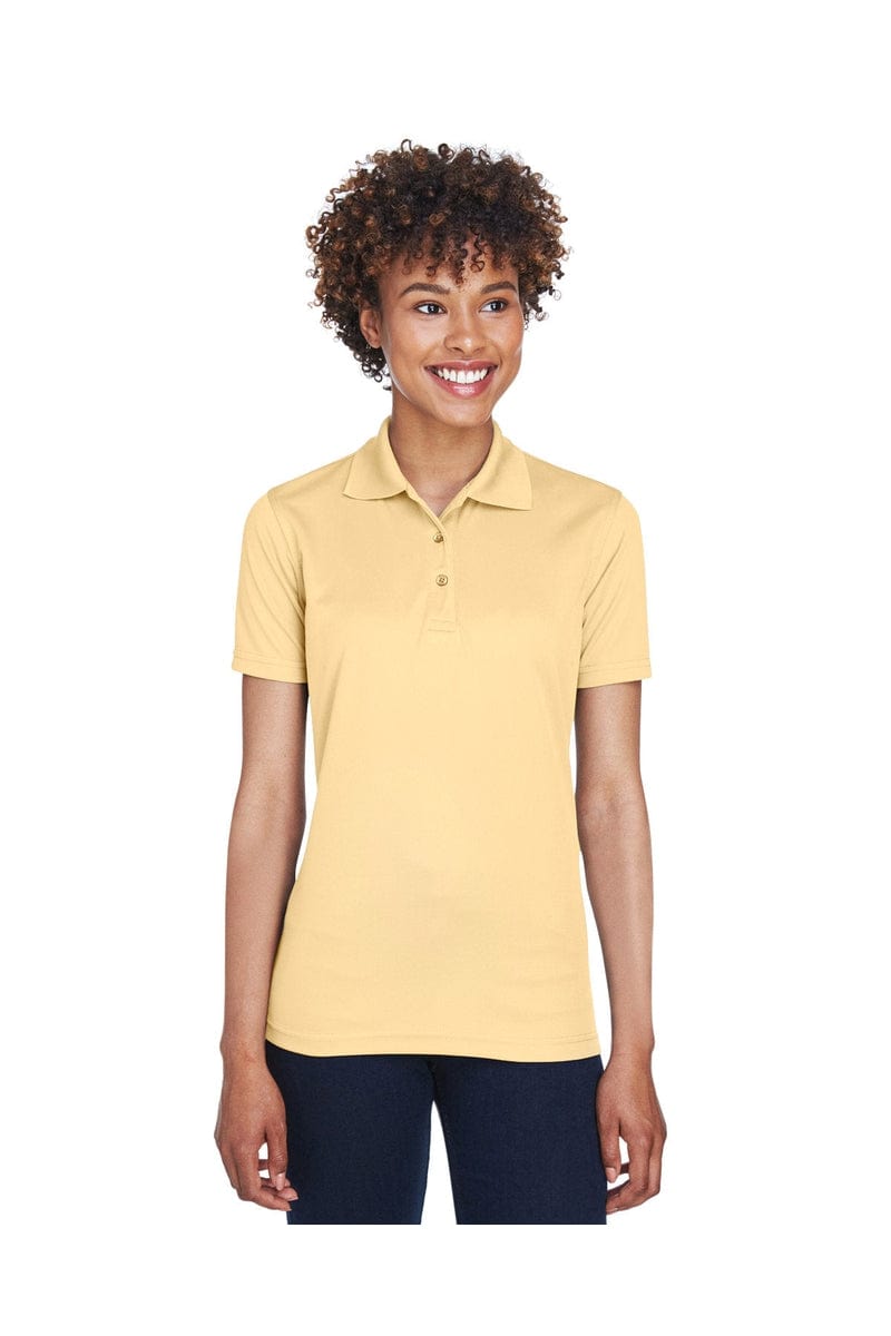 UltraClub 8210L Ladies' Cool & Dry Mesh Pique Polo, Basic Colors in Yellow Haze
