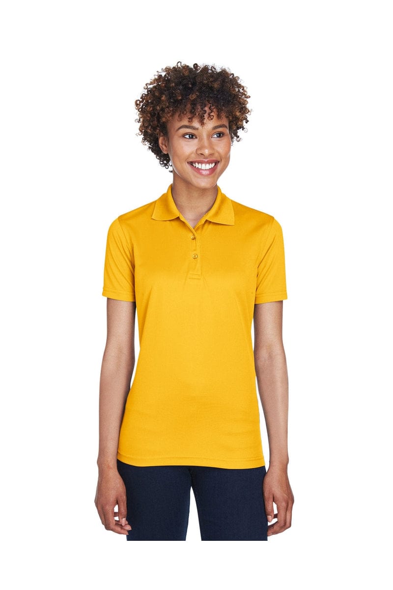 UltraClub 8210L Ladies' Cool & Dry Mesh Pique Polo in Gold