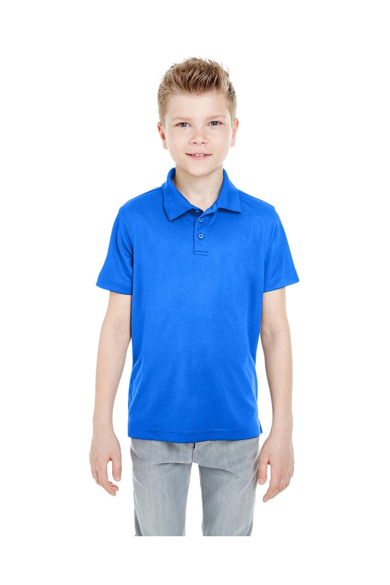UltraClub 8210Y Youth Cool & Dry Mesh Pique Polo in Royal