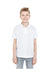 UltraClub 8210Y: Youth Cool & Dry Mesh Pique Polo