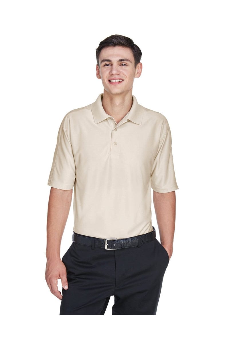 UltraClub 8415 Men's Cool & Dry Elite Performance Polo, Basic Colors in Stone