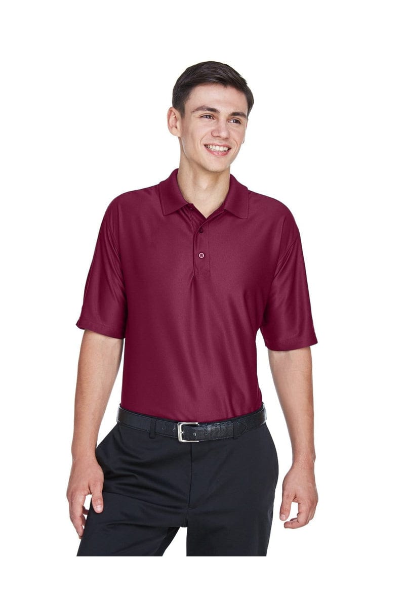 UltraClub 8415 Men's Cool & Dry Elite Performance Polo in Maroon