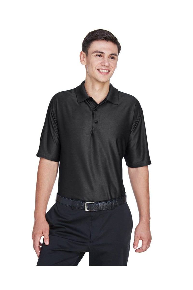 UltraClub 8415 Men's Cool & Dry Elite Performance Polo in Black