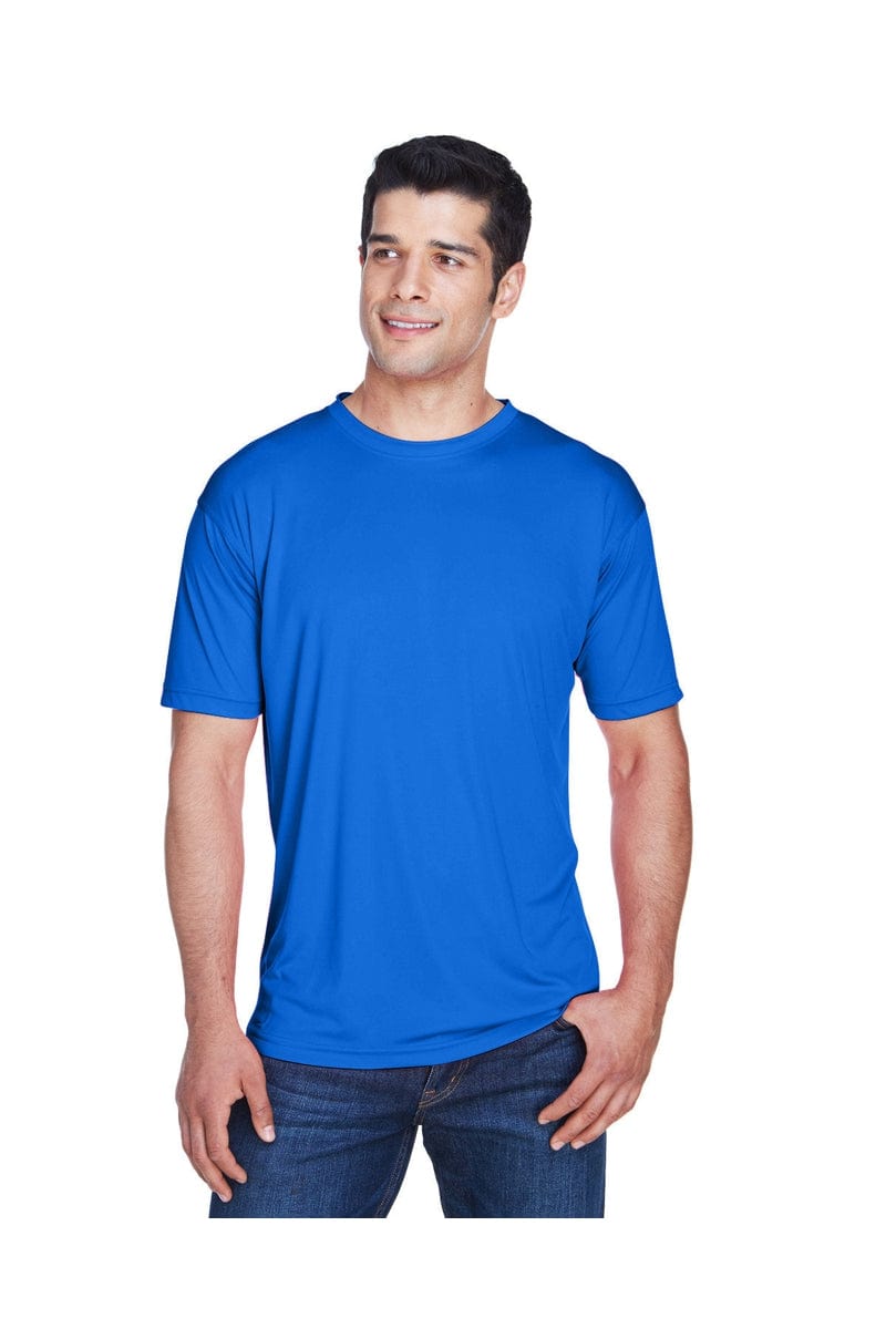 UltraClub 8420: Men's Cool & Dry Sport Performance Interlock T-Shirt, Traditional Colors in Royal