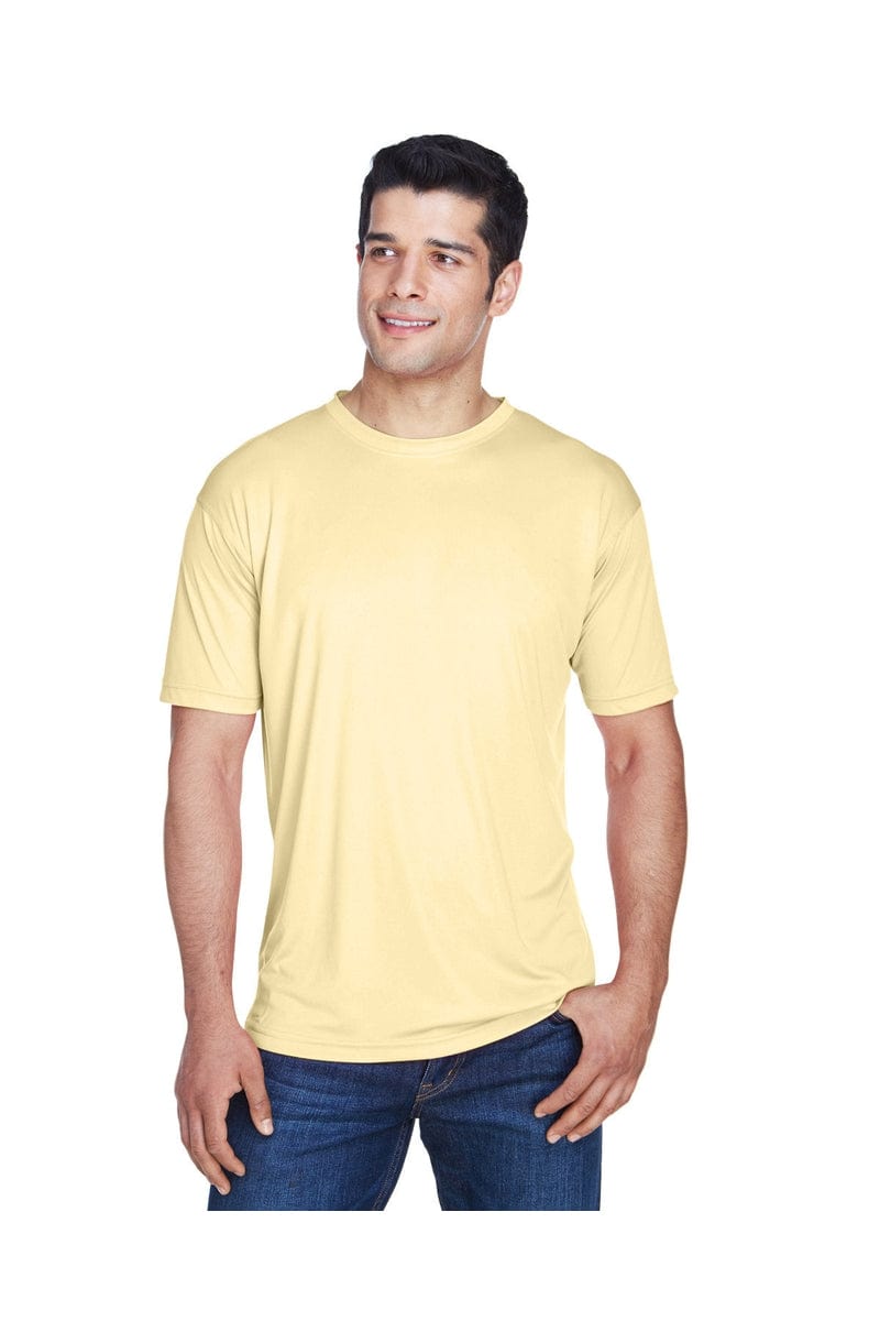 UltraClub 8420: Men's Cool & Dry Sport Performance Interlock T-Shirt in Butter