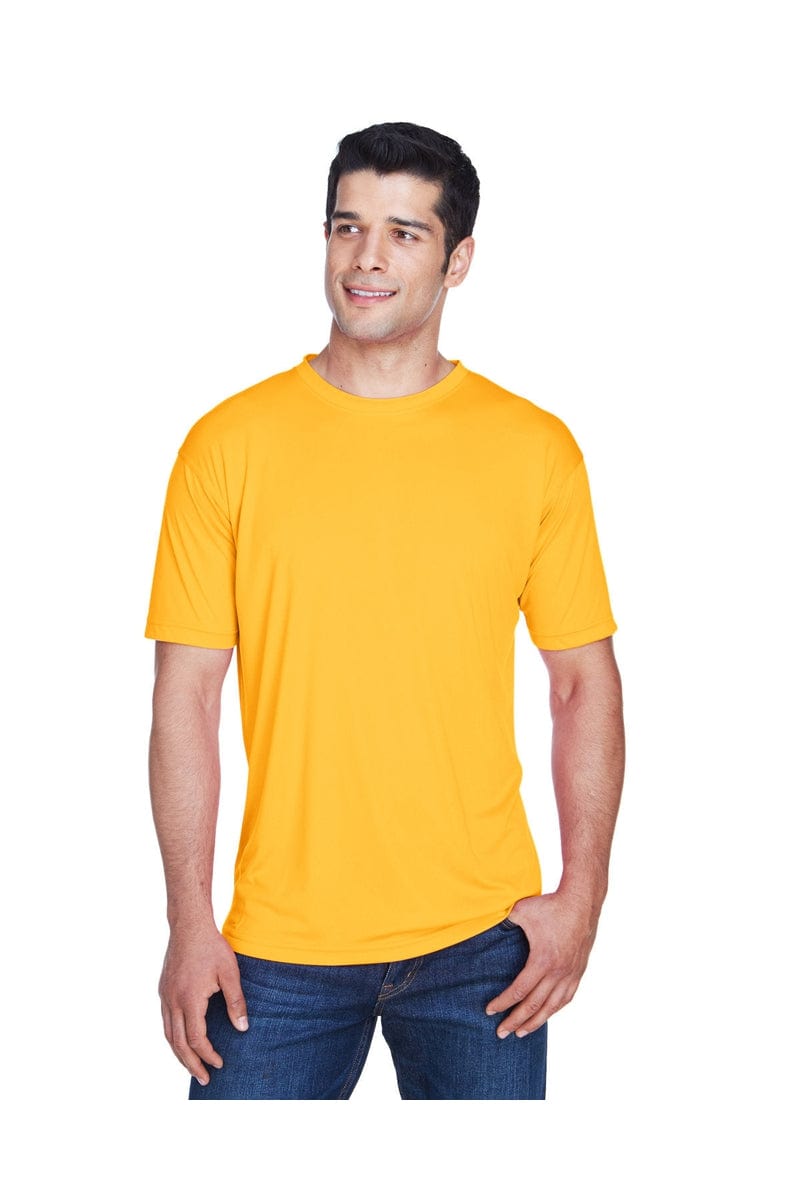 UltraClub 8420: Men's Cool & Dry Sport Performance Interlock T-Shirt in Gold