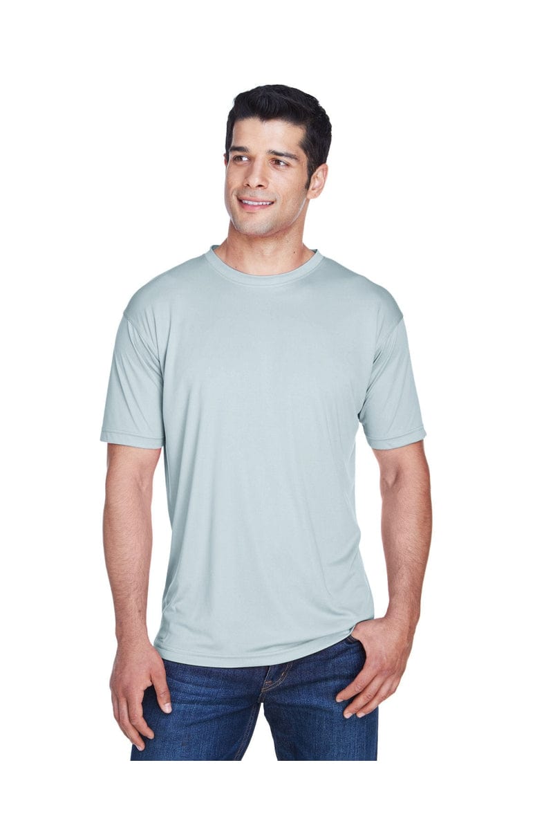 UltraClub 8420: Men's Cool & Dry Sport Performance Interlock T-Shirt in Grey