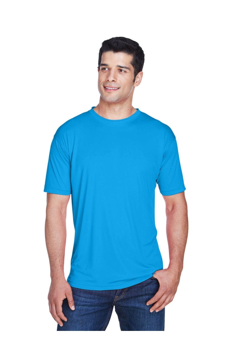 UltraClub 8420: Men's Cool & Dry Sport Performance Interlock T-Shirt in Sapphire