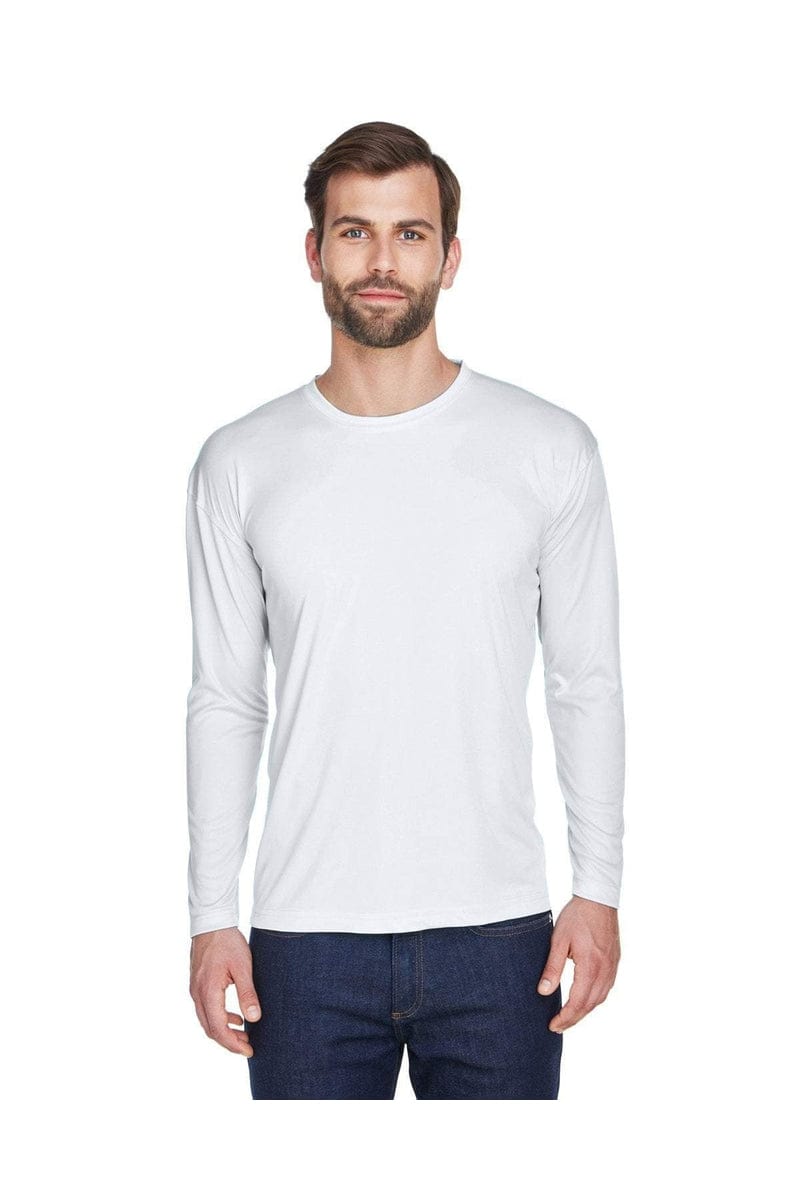 UltraClub 8422: Adult Cool & Dry Sport Long-Sleeve Performance Interlock T-Shirt, Traditional Colors