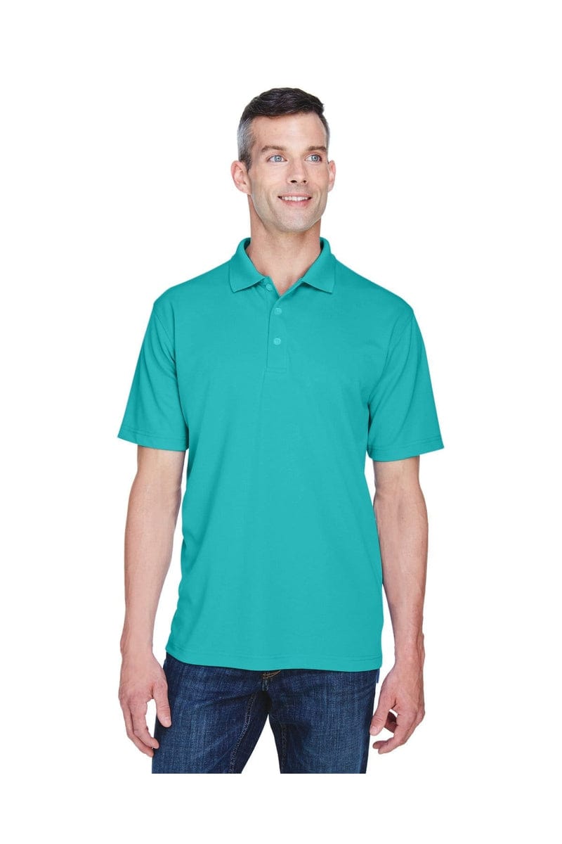 UltraClub 8445 Men's Cool & Dry Stain-Release Performance Polo, Basic Colors in Jade