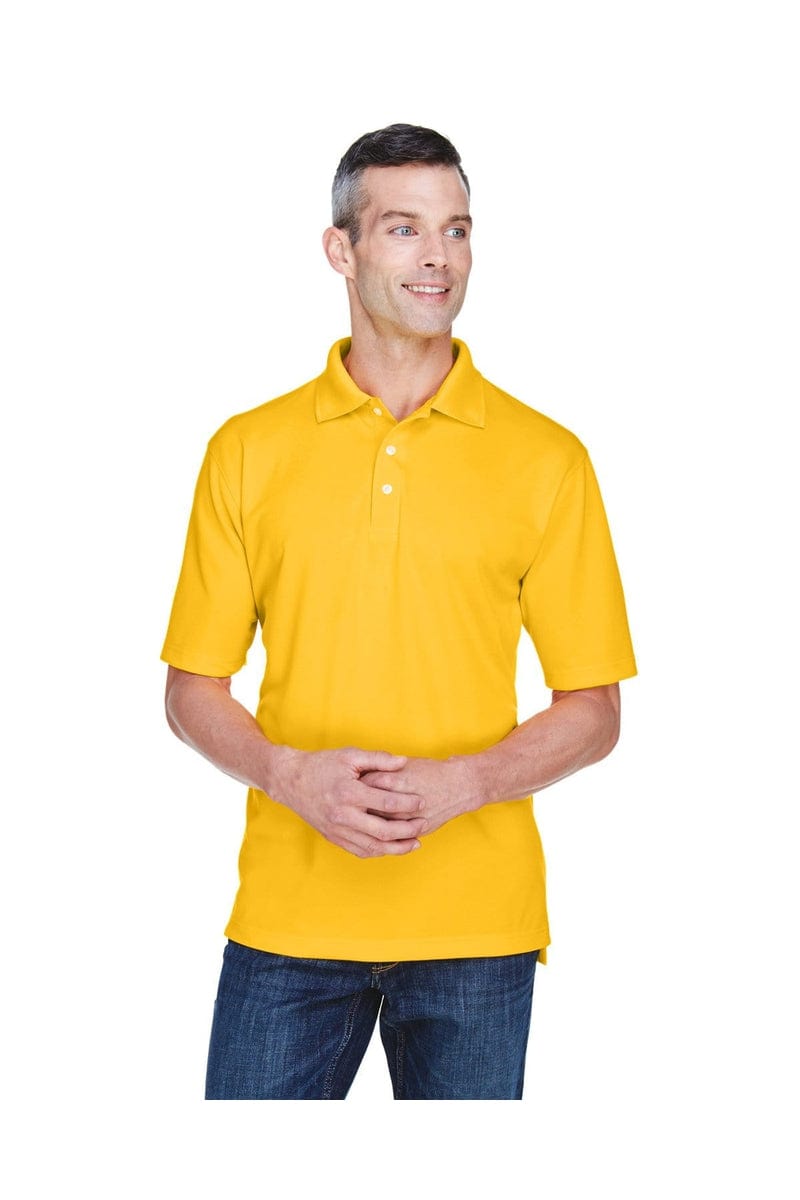 UltraClub 8445 Men's Cool & Dry Stain-Release Performance Polo in Gold