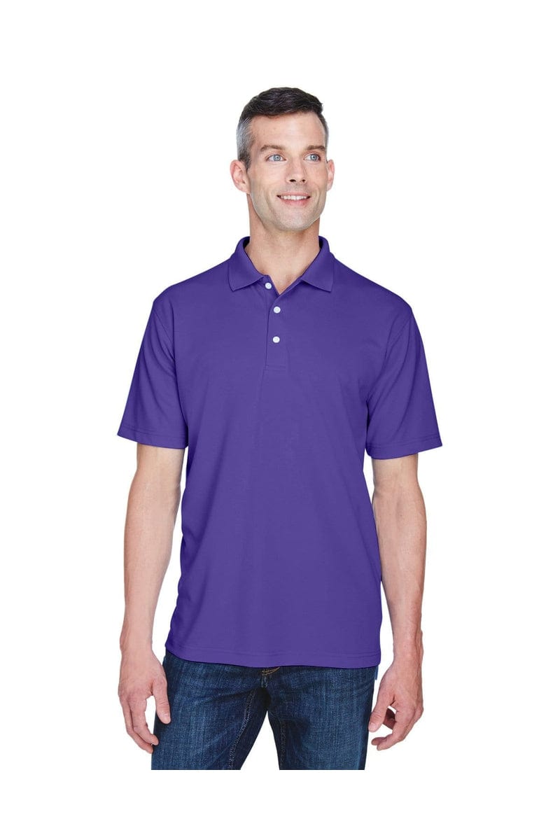 UltraClub 8445 Men's Cool & Dry Stain-Release Performance Polo in Purple