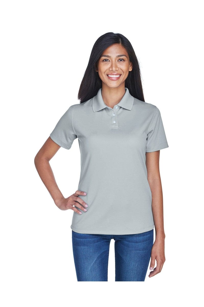 UltraClub 8445L Ladies' Cool & Dry Stain-Release Performance Polo, Basic Colors in Silver