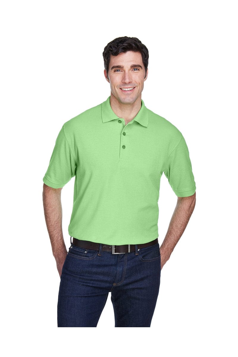 UltraClub 8540 Men's Whisper Pique Polo in Apple