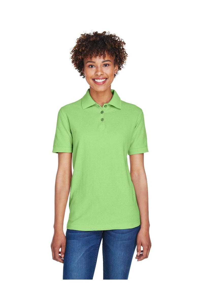 UltraClub 8541 Ladies' Whisper Pique Polo in Apple
