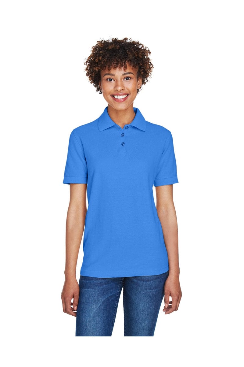 UltraClub 8541 Ladies' Whisper Pique Polo in French Blue