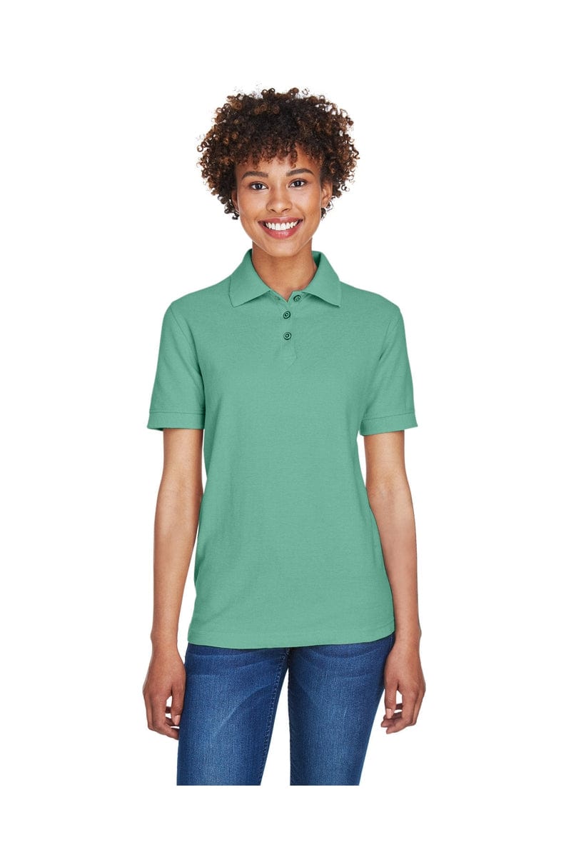 UltraClub 8541 Ladies' Whisper Pique Polo in Leaf