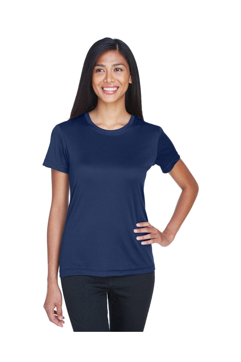 UltraClub 8620L: Ladies' Cool & Dry Basic Performance T-Shirt in Navy