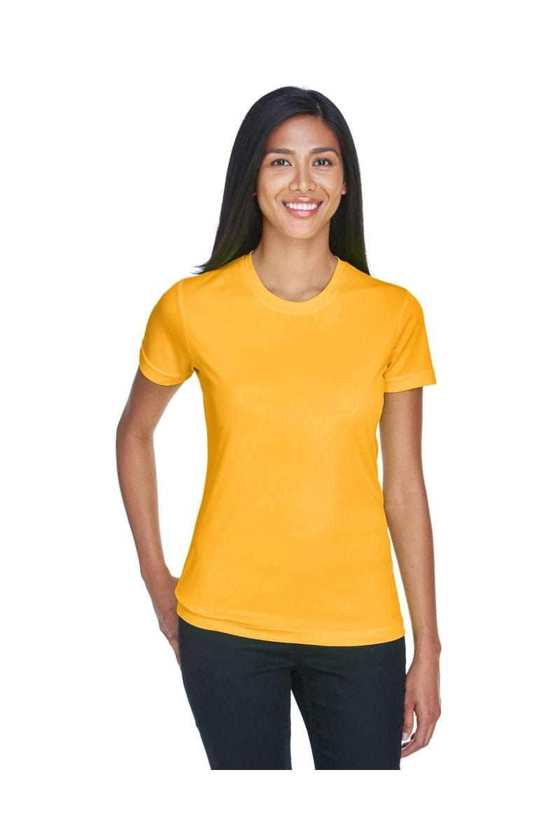 UltraClub 8620L: Ladies' Cool & Dry Basic Performance T-Shirt in Gold