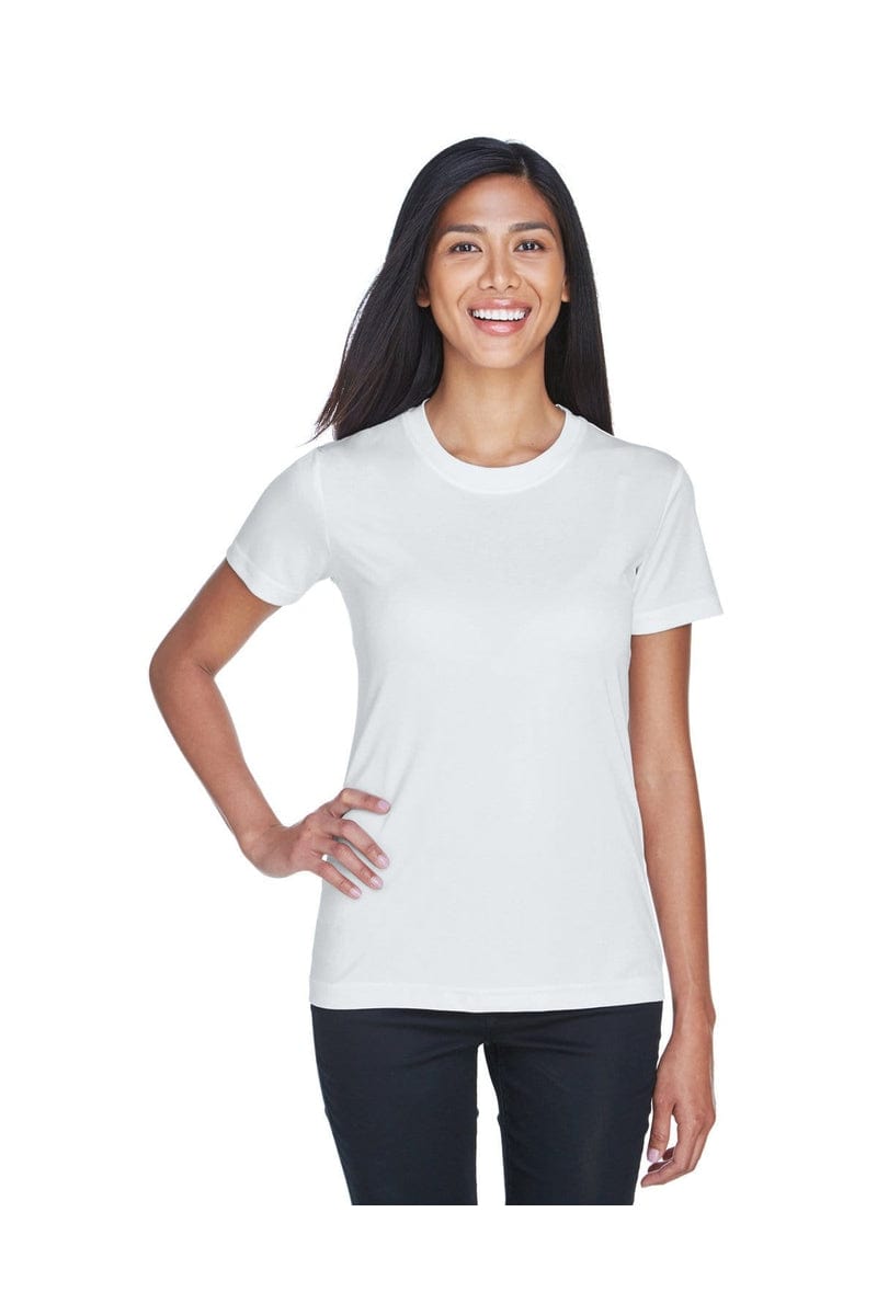 UltraClub 8620L: Ladies' Cool & Dry Basic Performance T-Shirt in White