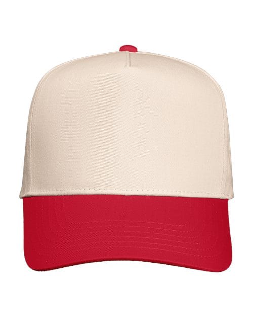 Valucap 8869 Five-Panel Twill Cap in 
