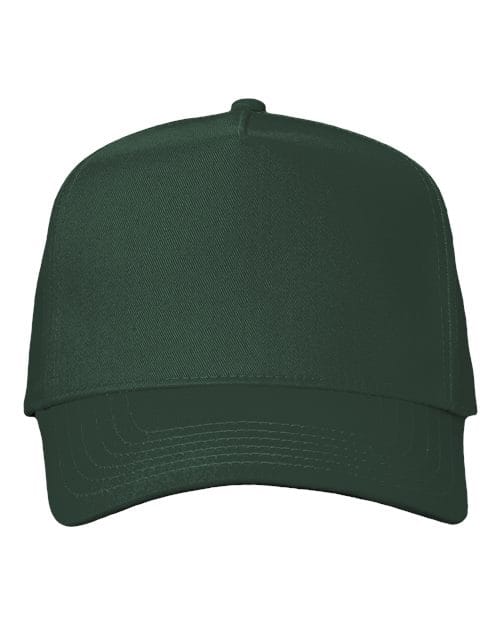 Valucap 8869 Five-Panel Twill Cap in Forest