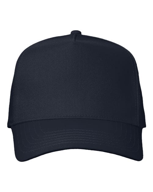 Valucap 8869 Five-Panel Twill Cap in Navy