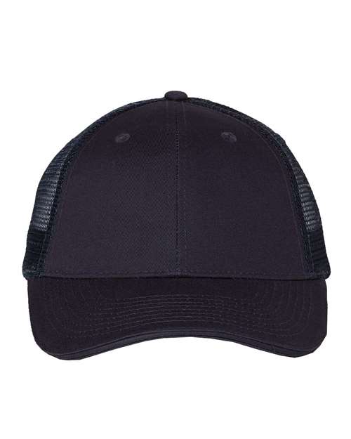 Valucap S102 Sandwich Trucker Cap in Navy/ Navy