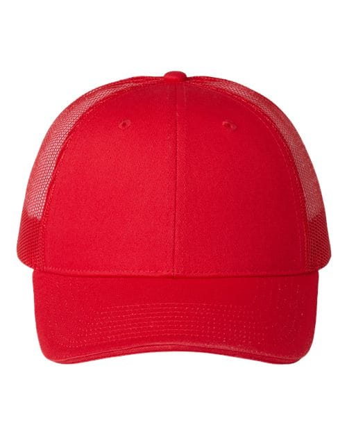 Valucap S102 Sandwich Trucker Cap in Red