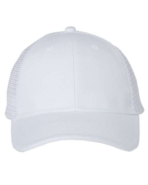 Valucap S102 Sandwich Trucker Cap in White/ White