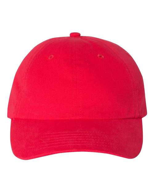 Valucap VC200 Brushed Twill Cap in Red