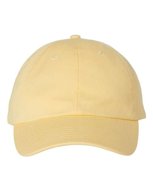 Valucap VC300A Bio-Washed Classic Dad Hat in Butter