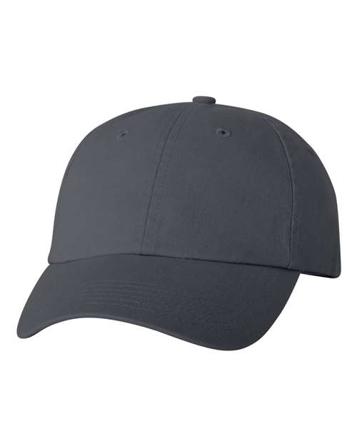 Valucap VC300A Bio-Washed Classic Dad Hat in Charcoal