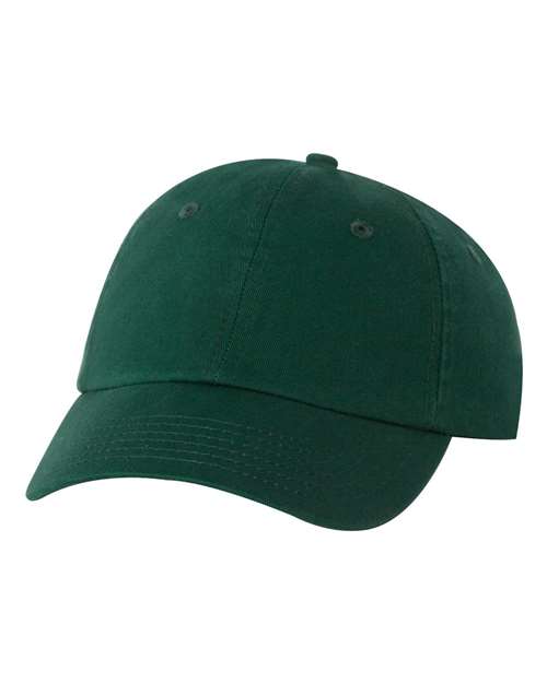 Valucap VC300A Bio-Washed Classic Dad Hat in Forest Green