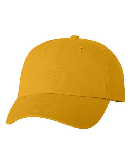 Valucap VC300A Bio-Washed Classic Dad Hat in Gold