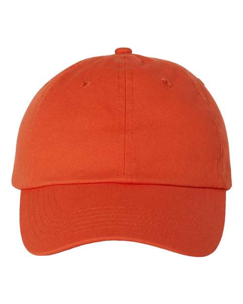 Valucap VC300A Bio-Washed Classic Dad Hat in Orange