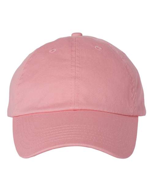 Valucap VC300A Bio-Washed Classic Dad Hat in Pink
