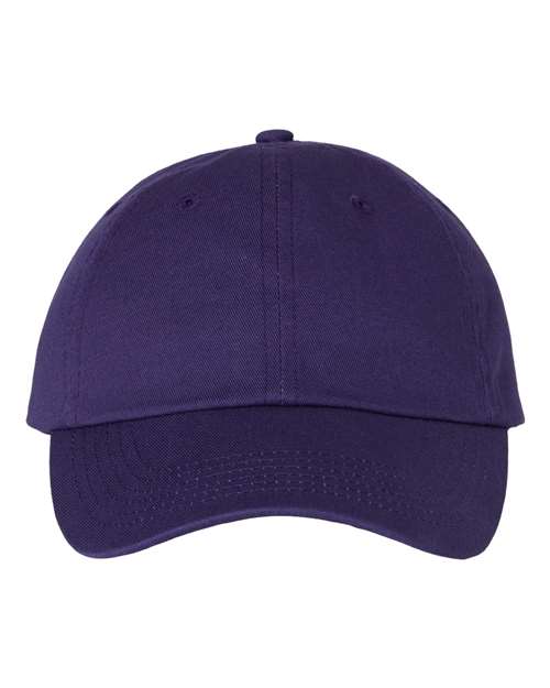 Valucap VC300A Bio-Washed Classic Dad Hat in Purple