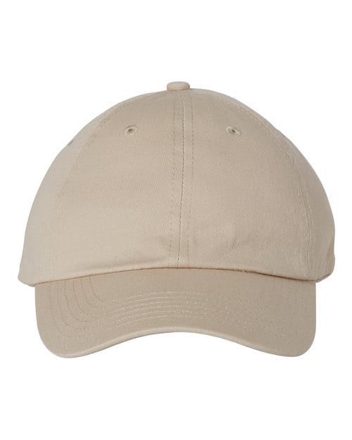 Valucap VC300A Bio-Washed Classic Dad Hat in Stone