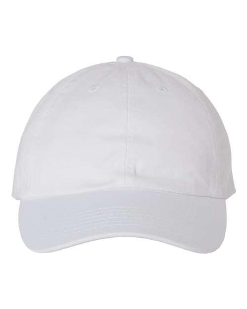 Valucap VC300A Bio-Washed Classic Dad Hat in White