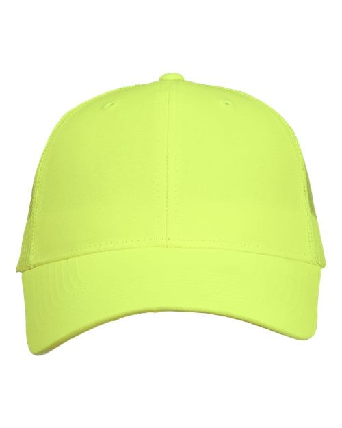 Valucap VC400 Mesh-Back Twill Trucker Cap in Neon Yellow