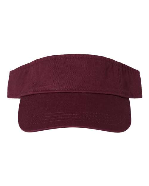 Valucap VC500 Bio-Washed Visor in Maroon