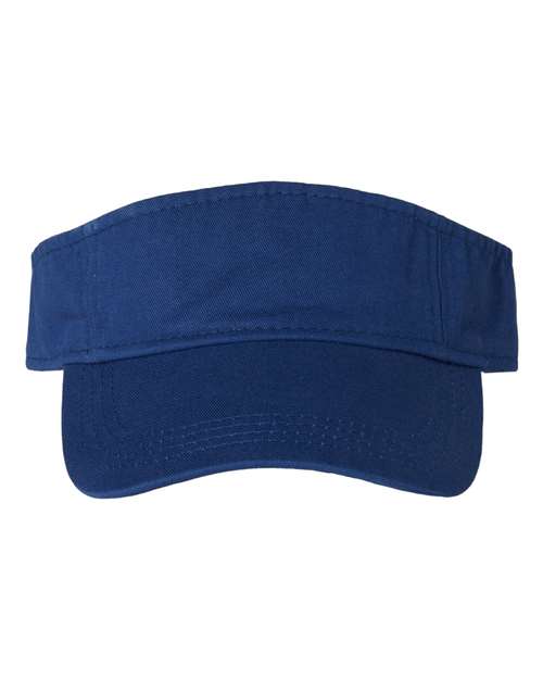 Valucap VC500 Bio-Washed Visor in Royal Blue
