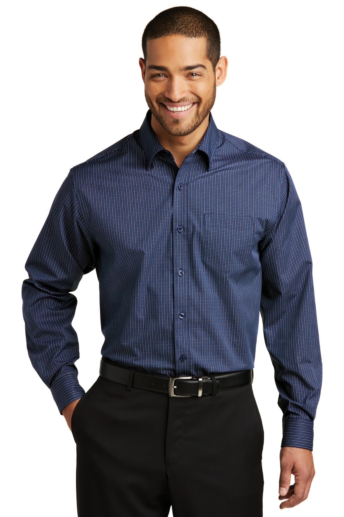 Port Authority ®  Micro Tattersall Easy Care Shirt. W643