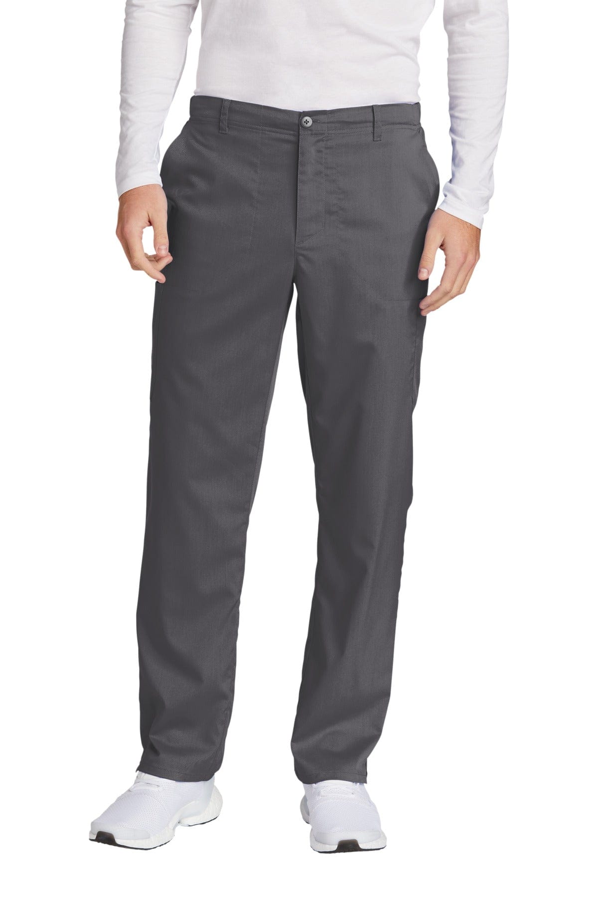 WonderWink Men's Premiere Flex Cargo Pant WW5058 in Pewter