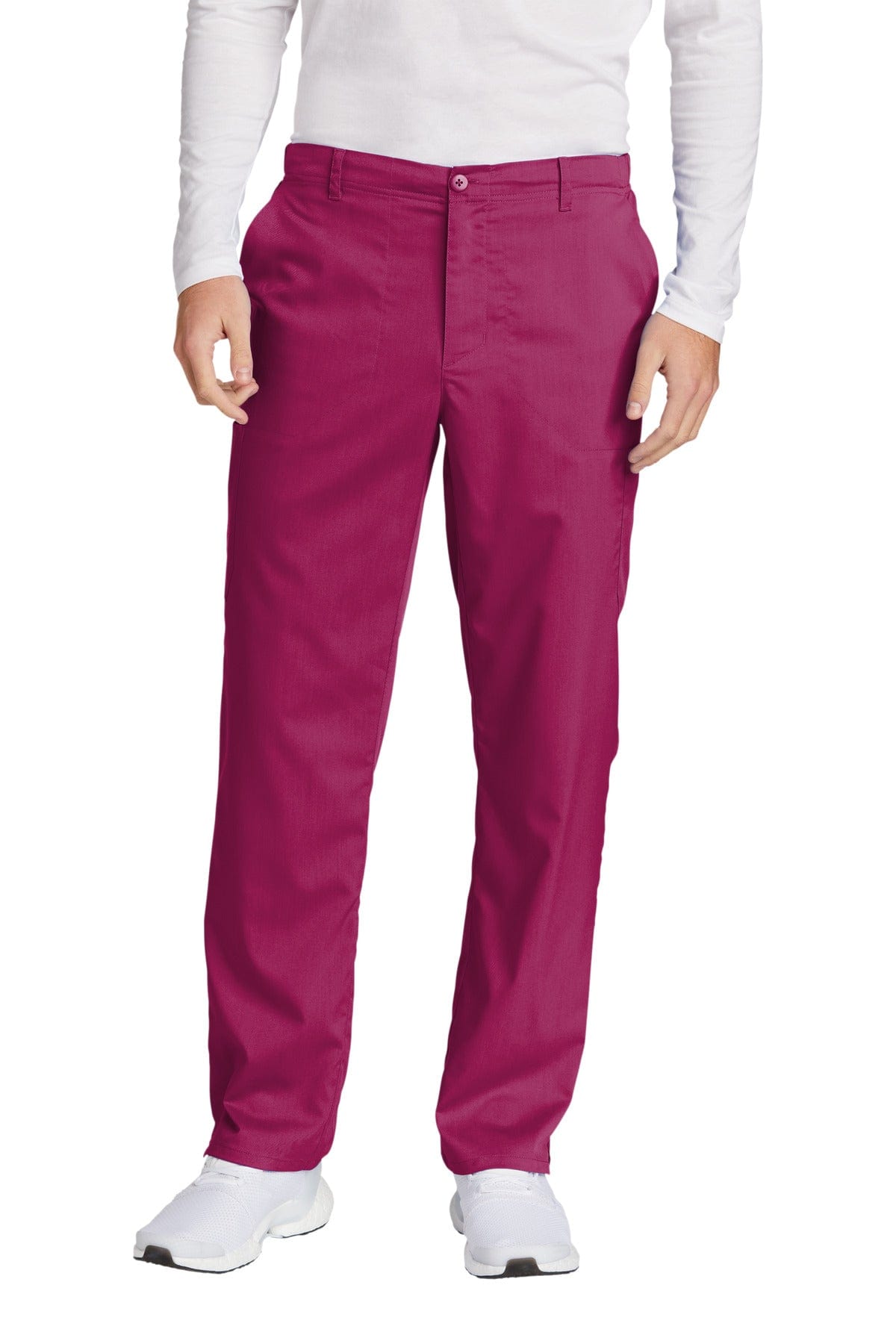 WonderWink Men's Premiere Flex Cargo Pant WW5058 in Wine