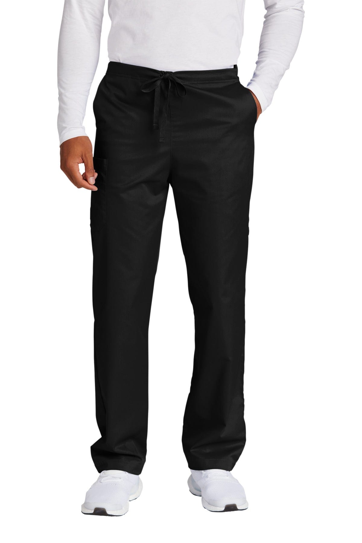 WonderWink WW3150T Unisex Tall WorkFlex Cargo Pant in Black