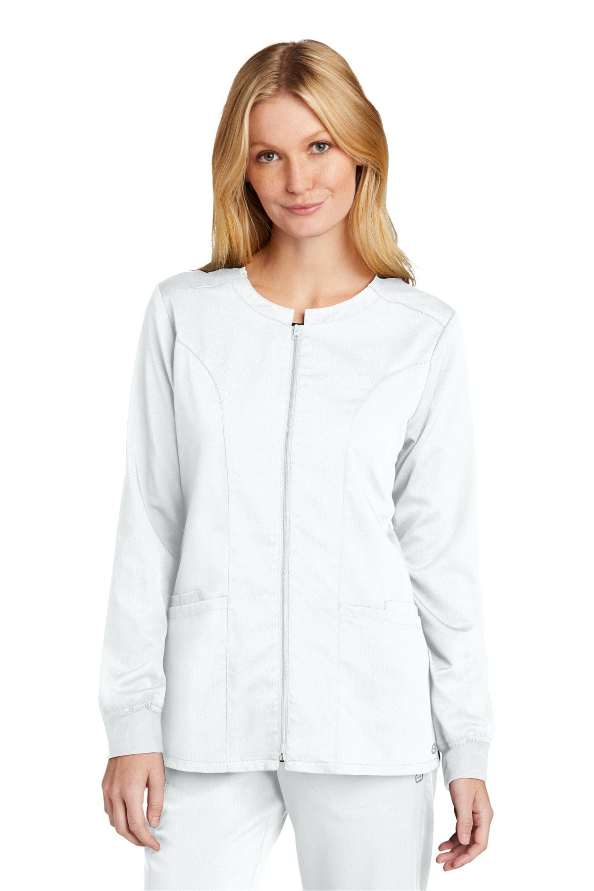 WonderWink WW4088 Women's Premiere Flex Full-Zip Scrub Jacket in 