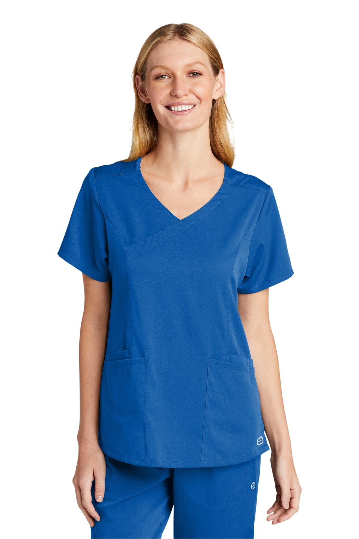 WonderWink WW4268 Women's Premiere Flex Mock Wrap Top in 