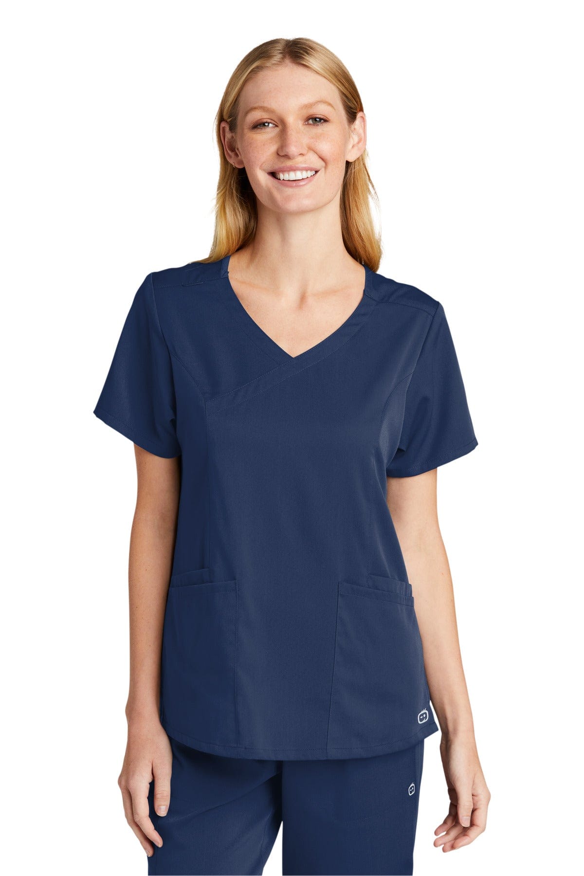 WonderWink WW4268 Women's Premiere Flex Mock Wrap Top in 